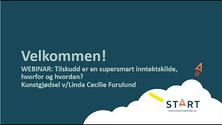 WEBINAR Tilskudd er en supersmart inntektskilde hvorfor og hvordan [upl. by Rashidi]