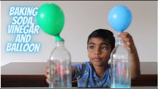 Baking soda vinegar and balloon experiment [upl. by Salahi]