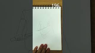 10 Poses Drawing  Day 20  total 200 [upl. by Octavius]