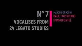 N°7 Vocalises Marco Bordogni  Base Studio for Trombone with Pianoforte [upl. by Goodspeed569]