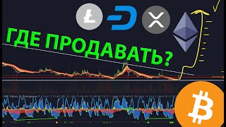 ОБЗОР КРИПТОРЫНКА КАК ФИКСИРОВАТЬ ПРИБЫЛЬ ЧАСТЯМИ  BTC ETH DASH LTC XRP [upl. by Elinor668]