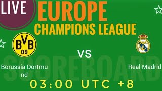 Borussia Dortmund VS Real Madrid EUROPE UEFA Champions League 2024 LIVE SCORE [upl. by Teirtza]