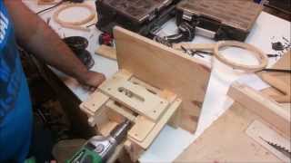 Homemade oscillating spindle sander  drill powered [upl. by Phip809]