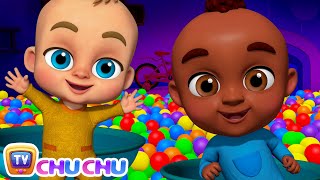 Babies Play Peek a Boo to Surprise Daddy  Johny Johny Yes Papa Song  Ball Pit Show for Kids [upl. by Walden]