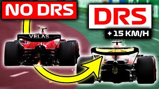 Descubre la MÁGIA del DRS en la F1💥 ¡El Mayor TRUCO de los PILOTOS para ADELANTAR  Reglamento [upl. by Nalyorf]