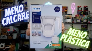 Philips caraffa filtrante per acqua con meno impurità e calcare e meno consumo di plastica Tutorial [upl. by Azal]