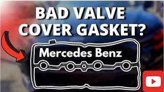 how to change Mercedes valve cover gasket Mercedes engine mounts replacement [upl. by Palmira1]