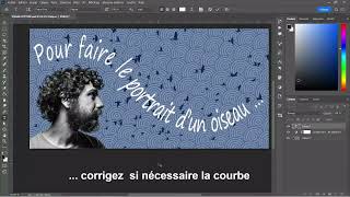 Comment réaliser un texte courbe sur Photoshop [upl. by Nikkie]