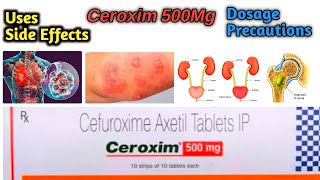 Ceroxim 500mg tablet uses in Telugu l Cefuroxime l pneumonia l skin l Uti l bone [upl. by Berthoud]