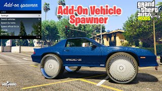 How To Install Add On Vehicle Spawner 2024 GTA 5 MODS [upl. by Etnecniv]