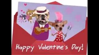 Valentines Day eCard French Doggie Song [upl. by Brackett]