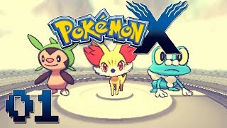 Lets Play Pokemon X Part 1  My Journey Begins Gameplay Walkthrough [upl. by Romie]