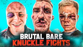 MOST BRUTAL Bare Knuckle Fights Ever  50 Moments Of Carnage amp Knockouts [upl. by Ibmab126]