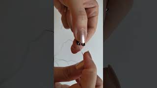 Seed bead ring tutorial beaded ring with snowflake [upl. by Singhal563]