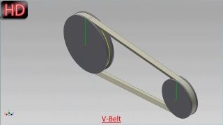 VBeltDynamic Simulation Video Tutorial Autodesk Inventor [upl. by Gollin]