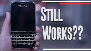 Blackberry Classic in 2022  Still Works  Phone and Text Functionality after end of life date [upl. by Ettener]