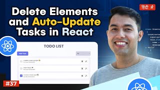 37 Delete Elements and AutoUpdate Tasks in React Add a Clear All Button to Your ToDo App [upl. by Anirtek]