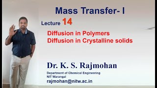 Mass TransferI L14 Diffusion in Polymers  Crystalline Solids Theory [upl. by Pippo852]