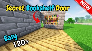 Minecraft Tutorial How to Make a secret bookshelf door Minecraft [upl. by Honey]