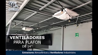 COMO FUNCIONAN LOS VENTILADORES PARA PLAFON DE 14 PULGADAS [upl. by Adnilrem223]