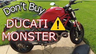 2021 Ducati Monster821 battery Dead [upl. by Olen451]