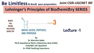 Fundamental Structure of amino acids Lehningers principles of Biochemistry Dr Manisha Sinha [upl. by Wilkie]