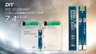 How to make 74  84V DC 2 Battery BMS 2S 18650 circuit potection Diagram [upl. by Elehcim]