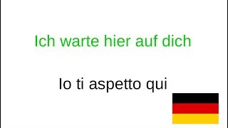 lezioni di tedesco per principianti 100 prime frasi in tedesco [upl. by Zennie]