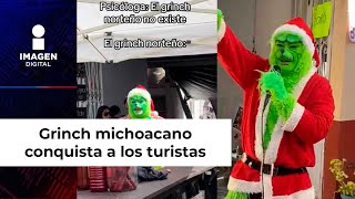 Grinch michoacano conquista a los turistas de Tlapujahua con su voz [upl. by Brendan829]