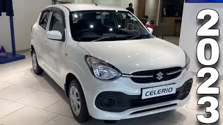 Maruti Suzuki Celerio VXI CNG 2023 Detailed Walkaround amp Review  New Model Celerio 2023 CNG VXI [upl. by Htor]