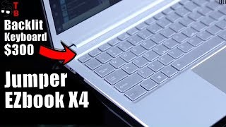 JUMPER EZbook X4 Budget Backlit Keyboard Laptop Handson Preview [upl. by Fifine213]