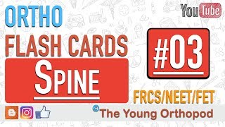 Ortho Flash Cards  Spine 03  SPINAL CORD INJURY  NEET PG  USMLE  MRCS  The Young Orthopod [upl. by Ahsini]