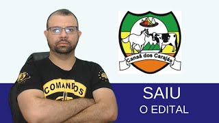 SAIU O EDITAL DO CONCURSO DA PREFEITURA DE CANAÃ DOS CARAJAS 2024 [upl. by Canale]