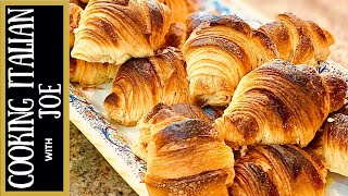 Worlds Best Cornetti Italian Croissant Brioche  Cooking Italian with Joe [upl. by Mannuela]