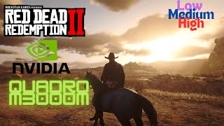 Quadro M3000M Tested On Red Dead Redemption 2 Settings [upl. by Htbazile]