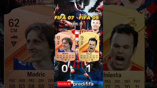 Iniesta VS Modric EVOLUCION FIFA 🔥🤩 [upl. by Atinnod336]