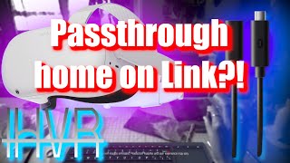 How to get passthrough home on Oculus Link  IHVR [upl. by Acirea598]