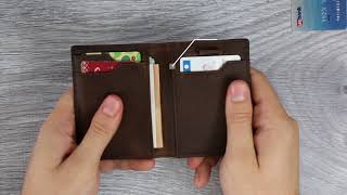 5S Wallet Review  RFID Blocking front pocket minimalist mens travel wallet Funded on Kickstarter [upl. by Notseh]