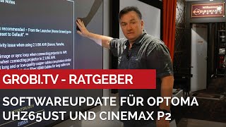 So funktioniert das Softwareupdate für die Optoma UST Projektoren  UHZ65UST und CinemaxP2 [upl. by Nerissa]