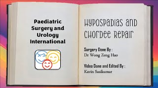 Hypospadias and Chordee Repair [upl. by Ebony475]