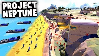 INCREDIBLE DDAY MAP Project Neptune Invasion of Normandy Ravenfield Best Mods Gameplay [upl. by Hewart]