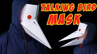 Paper Talking Bird Mask  How to make Halloween mask paper [upl. by Columbine]