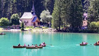 Lago di Braies  Pragser Wildsee Dolomites South Tyrol Italy [upl. by Jeni]