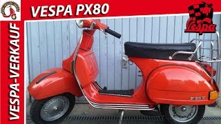 Vespa PX80 ► Ezl 1983 ► V8X1T ► 16128 km ► Piaggio PX 80 P80X [upl. by Kcirddec280]