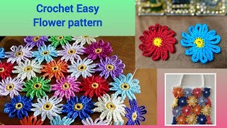 My love 🤩 New crochet FLOWER pattern Idea for Blanket Cardigan Covers  Crochet pattern [upl. by Hadleigh182]