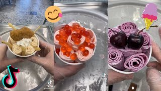 BEST ICE CREAM ROLLS  Tiktok Compilation [upl. by Akcirahs804]