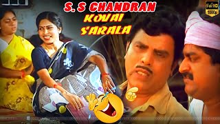 S S Chandran Kovai sarala comedy scenes  Pandiarajan Seetha  Dilli Babu Movie comedy [upl. by Aehsrop]