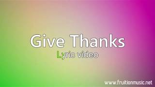 Give Thanks Low Key Instrumental with Lyrics [upl. by Ennaegroeg]