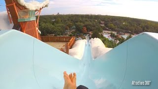 4K Slush Gusher amp Summit Plummet High Speed Body water slide  Disneys Blizzard Beach Water Park [upl. by Llerehs]