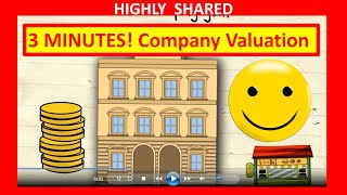 🔴 3 Minutes How to Value a Company for Company Valuation and How to Value a Business [upl. by Hanako]